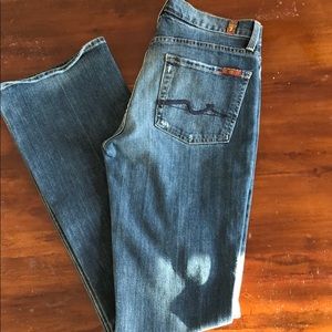 7 for all mankind high waist bootcut jeans size 27